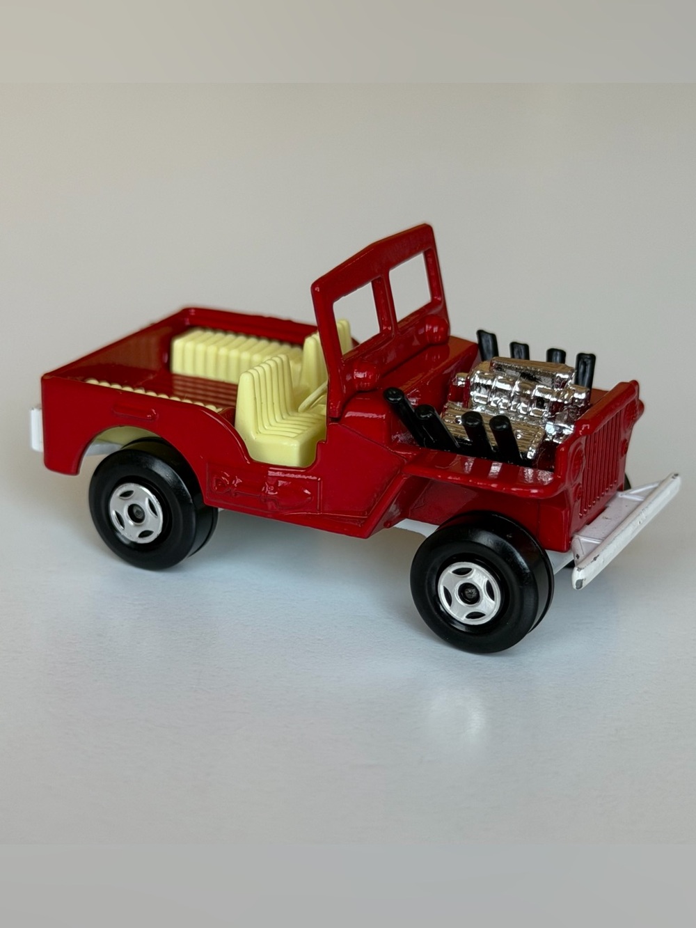 Vintage Matchbox Superfast No. 2 Jeep Hot Rod 1971 Lesney England Red